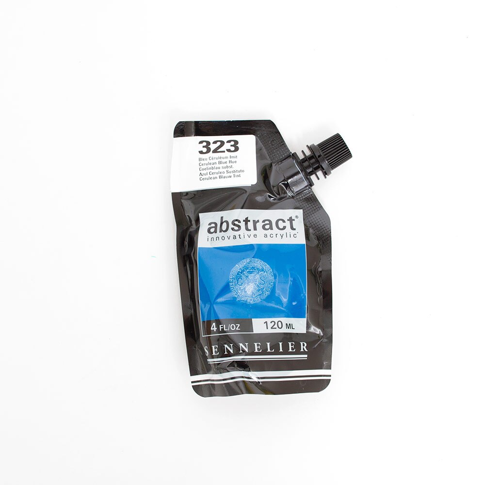 Abstract, Acrylic, Art & School, 120ml, Satin, 242861, Cerulean Blue